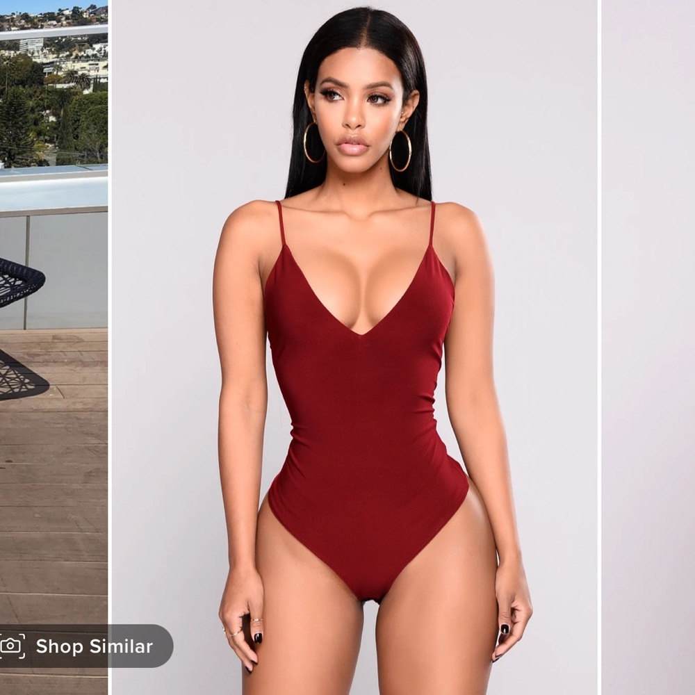 FN Sleek & Slay Bodysuit - Burgundy